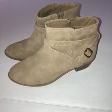 Girls Ankle Boots SO Brand Size 4 Tan Stone Color