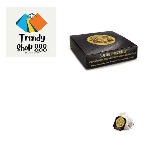 Mariage Freres. Earl Grey Té Azul Francés, 30 Bolsas de Té 75g 1 Pack.