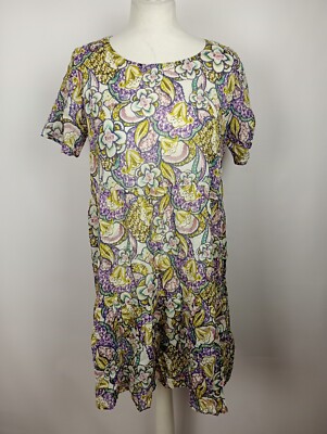 EK5063 Damen Blusenkleid von Yellow Label, bunt mit Blumen, Gr. S