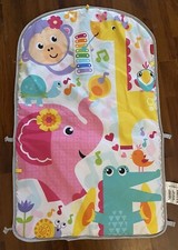 Fisher Price Kick n  Play PINK Piano Animals Fabric Play Mat   Replacement Part