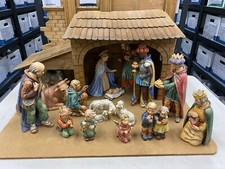 Goebel Hummel Nativity 17 pcs Including Stable, 260 Jumbo Size Figurines, 1968