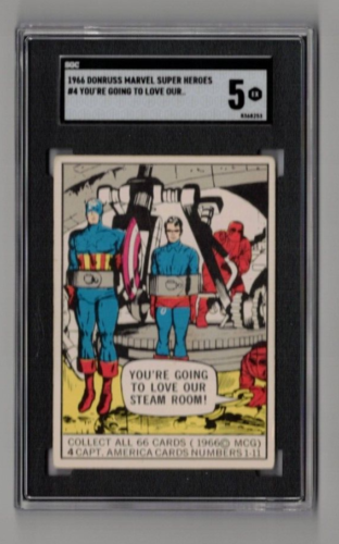 1966 Donruss Marvel Captain America Card #4 You're Going To Love Our... Graded 5 - Picture 1 of 2