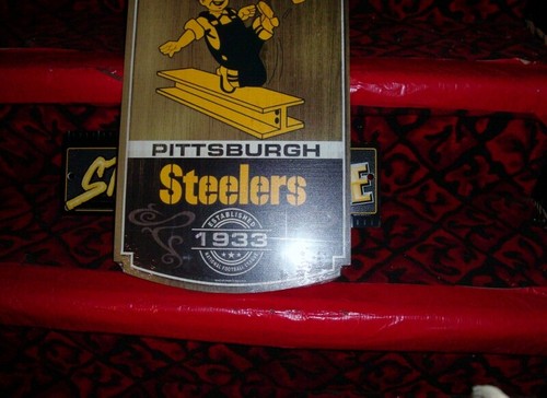 NFL Pittsburgh Steelers Locker Room Sign SIX TIME SUPERBOWL PRESSED WOOD - Picture 10 of 10