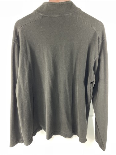Eddie Bower Mens Large Black Fleese 1/4 Zip Pullover - Picture 6 of 7