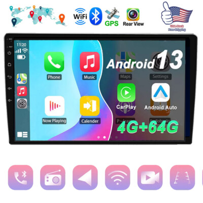 9in 4+64G Android 13 GPS WIFI Apple Carplay Double 2 Din BT HD Car Stereo Radio