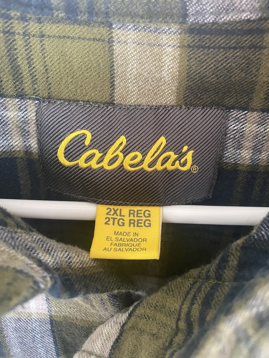 Lot de 2 Cabelas chemise caban en flanelle homme grand plaid