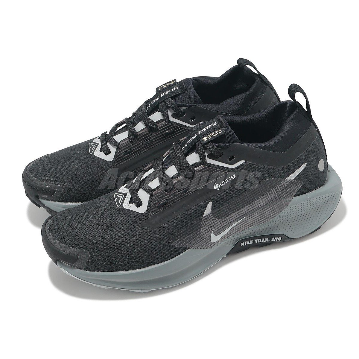 スニーカー Nike FW24 PEGASUS TRAI 5 GORETEX (FQ0912 600) Nike Wmns Pegasus Trail 5 GTX Gore-Tex Black Grey Women