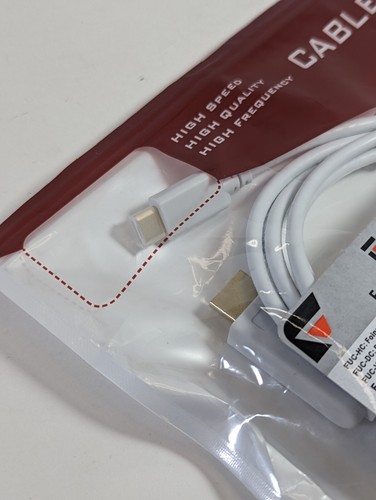 USB-C To 4k HDMI Adapter Cable 6.5 ft FOINNEX (VERY GOOD CONDITION) - Picture 6 of 10