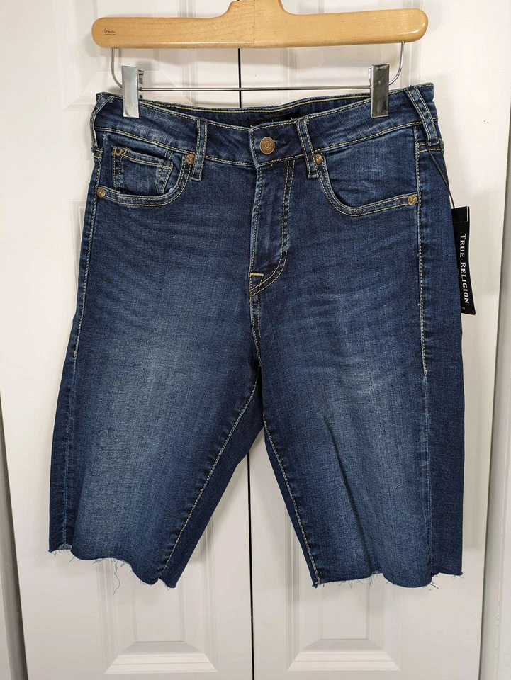 True Religion NWT Women's Size 28  Brenna Bermuda Shorts