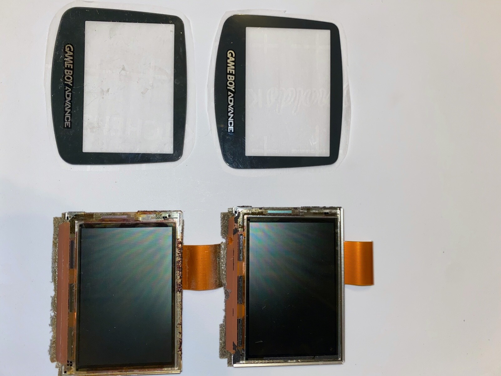 Nintendo GBA Gameboy Advance Screen and Plastic Cover 2-Pack | eBay