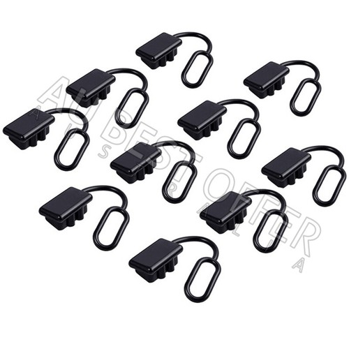 10x For Anderson Plug Cover Connectors 50AMP Battery Caravn Black Dust Cap - Picture 6 of 12