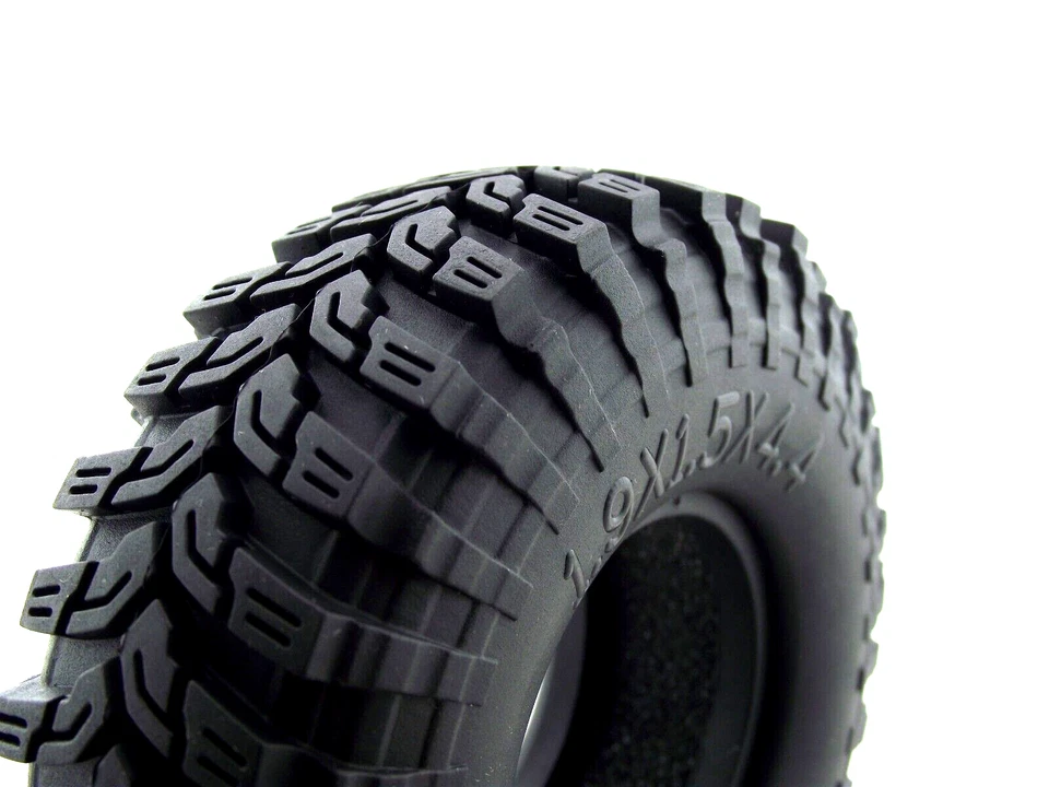 114mm Tire Tyre Set  for 1.9 Wheel Rim 1/10 Axial SCX10 RC4WD D90 RC Crawler Car - Image 4 of 4