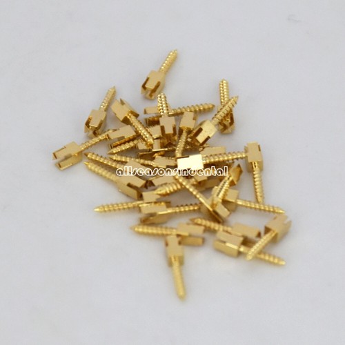 30/120/240Pcs Dental Root Canal Pins Conical Screw Posts Gold Plated/Titanium/SS - Picture 21 of 129