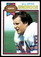 1979 Topps Bill Bryan Rookie Denver Broncos #363