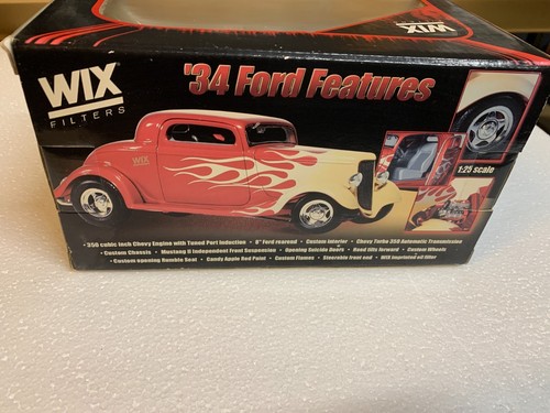 First Gear 1934 Ford Coupe Wix Filters Hot Rod w/ Flames Diecast Car 1/25 - Picture 4 of 5