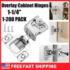 Lot 1-1/4" Overlay Soft Close Face Frame 105° Compact Cabinet Hinges Handware US