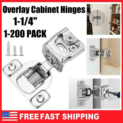 1-1/4 Overlay Soft Close Face Frame 105° Compact Cabnet Hnges