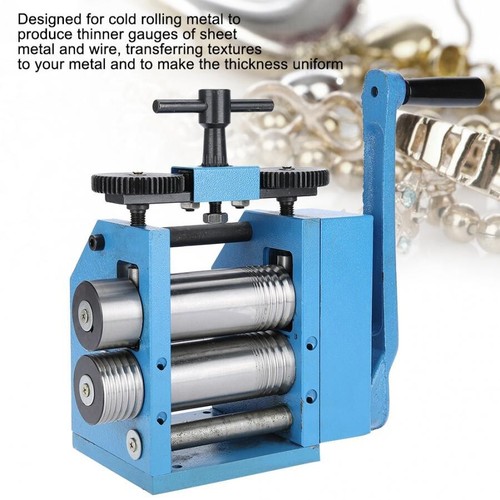 Manual Combination Rolling Mill 4.4"/112 mm 2 Rolller Sheet Wire Tableting - Picture 3 of 12
