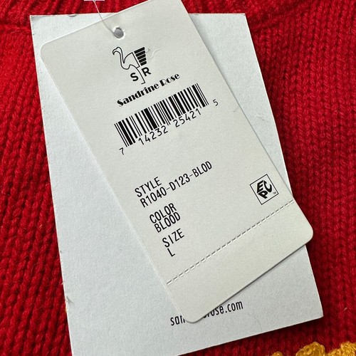 Suéter Sandrine Rose The Outsider Gran Tamaño L/S Mezcla Cachemira Envejecido L Nuevo con Etiquetas - Imagen 10 de 10