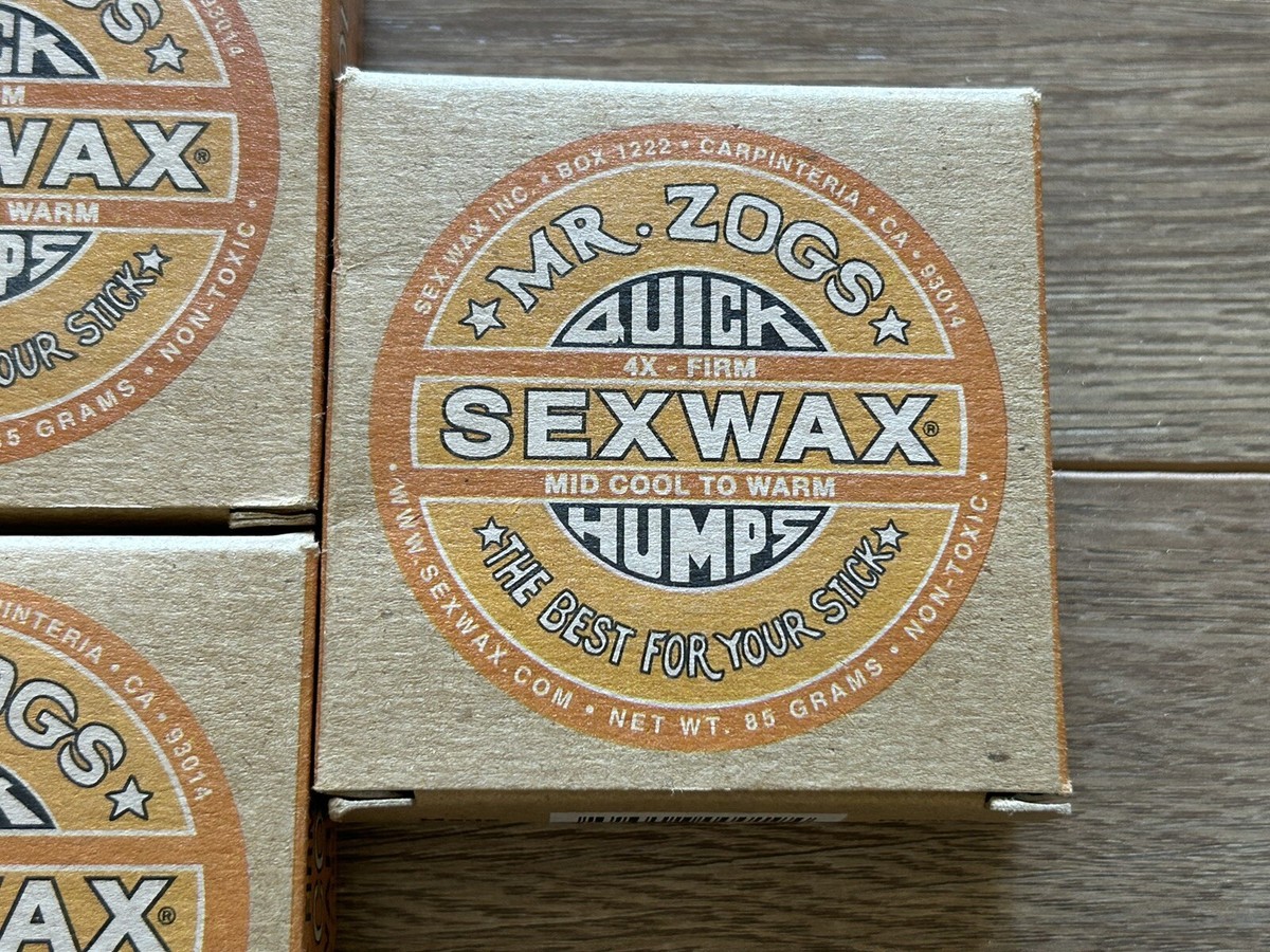 Vintage Mr. Zogs Surfboard Sex Wax Quick Humps Mid Cool To Warm