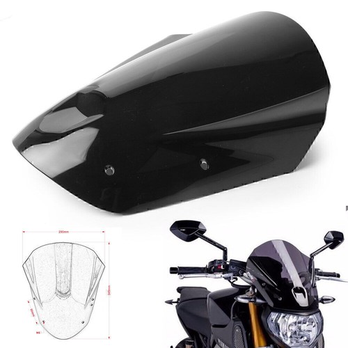 Windshield Windscreen w/ Bolts Bracket For Yamaha MT09 FZ09 2013-2016 cl - Foto 7 di 12