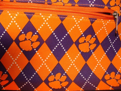 CLEMSON UNIVERSITY ~ Bolso de Hombro Cartera ~ 13”x8”~ Excelente Estado ~ - Imagen 5 de 10