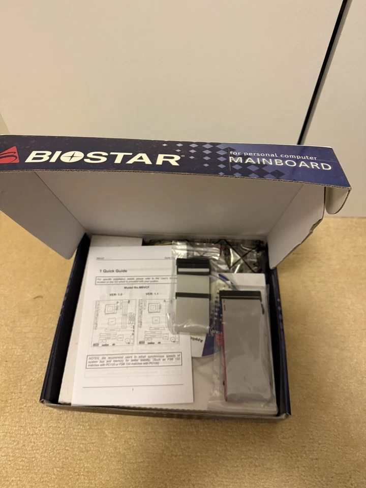 Biostar M6VCF, Socket 370, Intel Motherboard New - Image 2 of 2