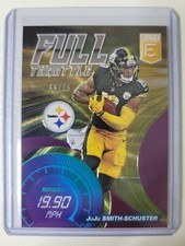 JuJu Smith-Schuster 2021 Elite Purple Full Throttle SP 66/75 🔥 Steelers 🔥