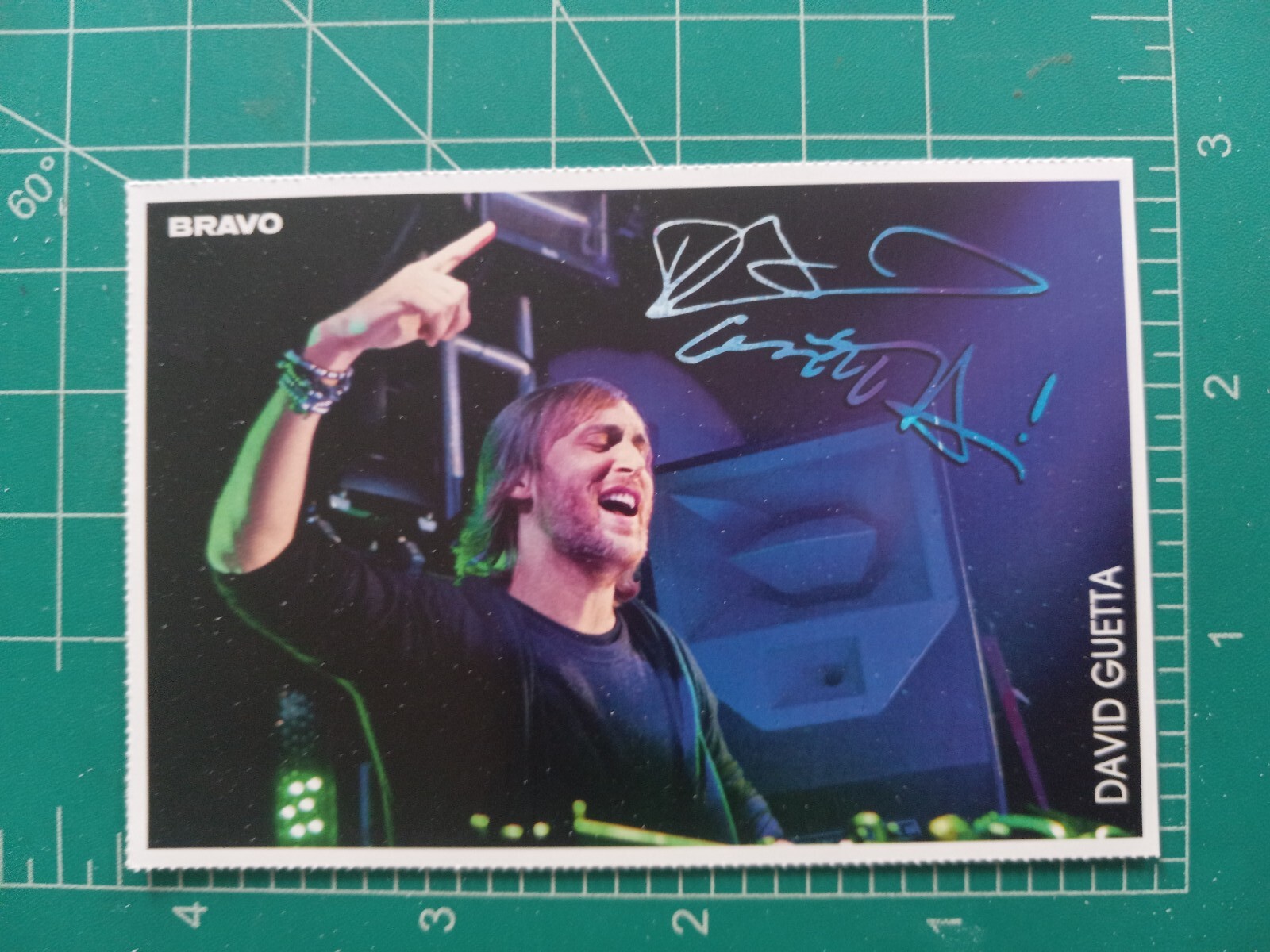 2012 BRAVO Card GERMAN INSERT MUSIC Pop STAR DAVID GUETTA
