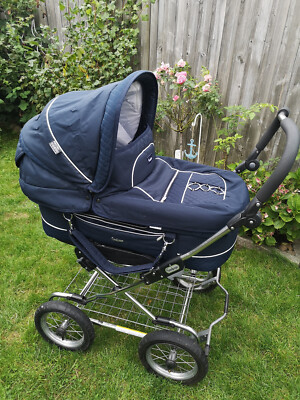 Emmaljunga Mondial Duo Combi, navy, Kombi-Kinderwagen, guter Zustand