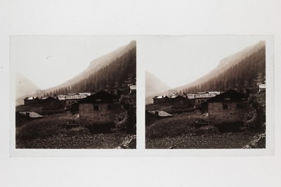 Les Bossons Chamonix Mont-Blanc Frankreich Foto E40 Stereo Platte De Verre 1927