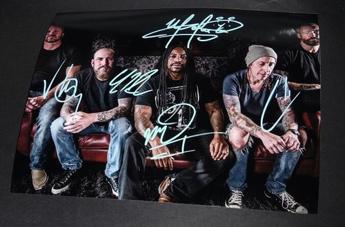 Sevendust Signed 8 x 10" PHOTO HEAVY METAL BAND