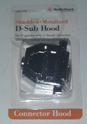 RadioShack 276-1536 25-Position Male or Female Shielded Metalized D-Sub Hood