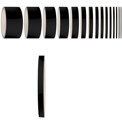Zierstreifen Matt Schwarz 20mm Auto Aufkleber CartattooTrim Stripes Black Line