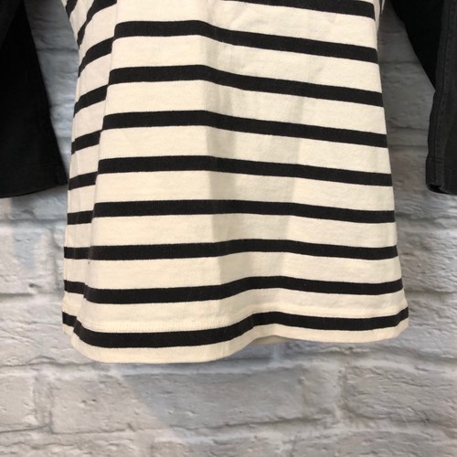 J. Crew Women's Size XXS Black & White Raglan Sailor Stripe Top - Foto 7 di 12