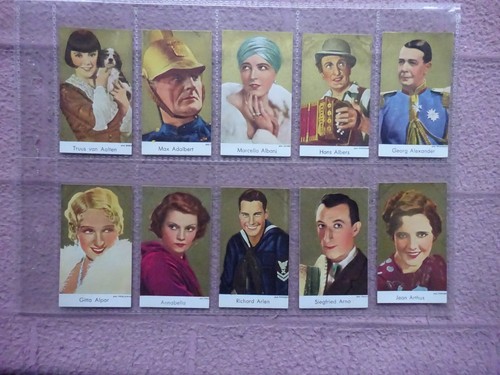 COMPLETE SET - DE BEUKELAER - FILM STARS (GOLD BACKGROUND 132 CARDS) GD/VG - Picture 4 of 17