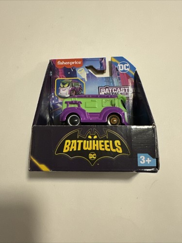 Fisher-Price Batwheels Batcast Metal Prank Joker Van 1:55 Diecast Vehicle NEW
