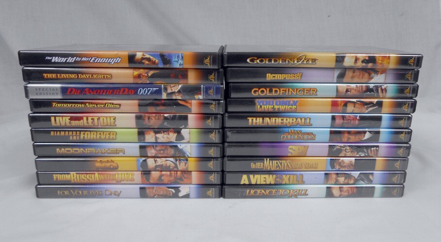 Lot of 20 Special Edition James Bond 007 Collection DVD Movies Set