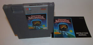 Captain-Skyhawk-Nintendo-NES-Game-with-Instruction-Manual-Booklet-Book-OEM