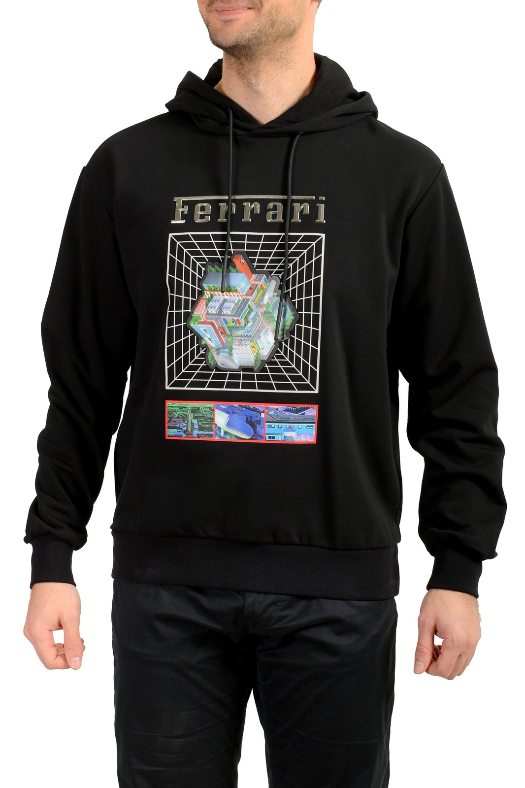 Флисовая толстовка Scuderia Ferrari Fluid Maranello Cube Transfer с капюшоном US XL IT 54 30590₽