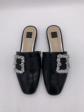 WHITE HOUSE BLACK MARKET “Maryana” Leather Slide-SIZE 7- BRAND NEW!