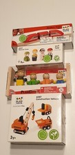Lot de 4 jouets en bois Plan Toys 6221 - 60400 - 6087 - 6620 dont la gare