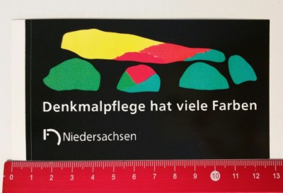 Aufkleber/Sticker: Niedersachsen - Denkmalpflege hat viele Farben (080517131)