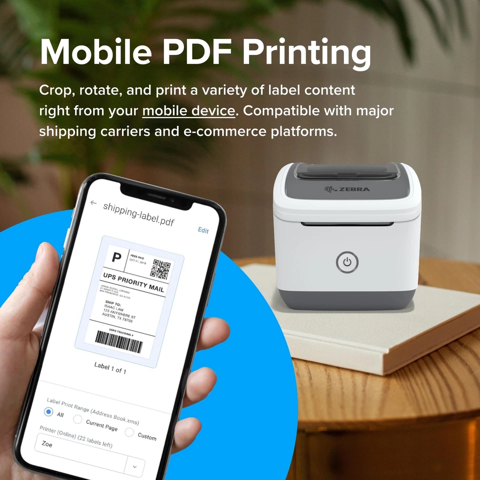 2-inch Thermal Label Printer Wireless Label Maker for Postage Shipping - Image 3 of 4