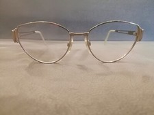 PACO RABANNE Cat Eye Vintage Eyeglasses Frames Shinny Gold GP 55-18
