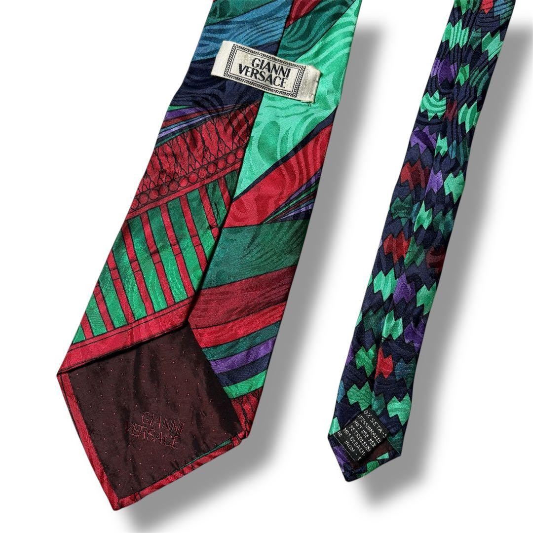 Gianni Versace Necktie Multicolor Pattern Fashion… - image 3