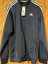 Adidas Men's Essentials 3-Stripes Tricot Track Jacket - Large