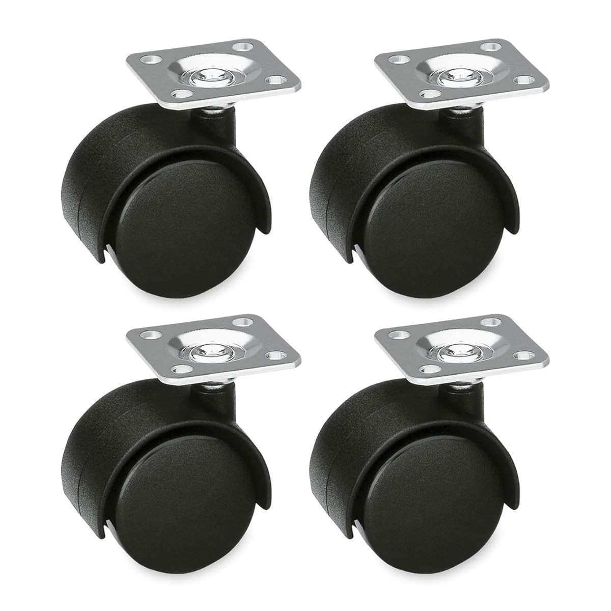 Roulettes pour meubles de 50 mm en acier renforcé avec roulement à billes haute fluidité