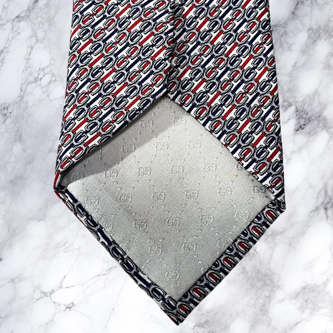 GUCCI Tie Silk Total Pattern GG Pattern Multicolor - image 5
