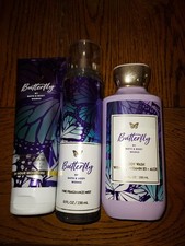 BATH AND BODY WORKS "  BUTTERFLY  BODY CREAM/ BODY WASH / FINE FRAG MIST